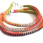 Friendship bracelet leather..
