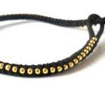 Black friendship bracelet, ..