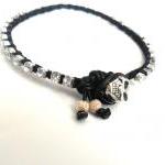 Friendship bracelet leather..