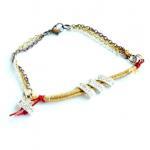 Silk braided bracelet, mix ..