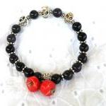 Skull Bracelet Amethyst, On..