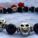 Skull Bracelet Amethyst, On..