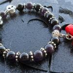 Skull Bracelet Amethyst, On..
