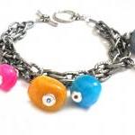 Bracelet gunmetal double te..
