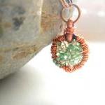 Copper Wire Wrapped Pendan..