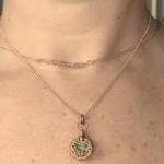 Copper wire wrapped pendant..