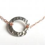 Simple Rose gold necklace, ..