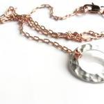 Simple Rose gold necklace, ..
